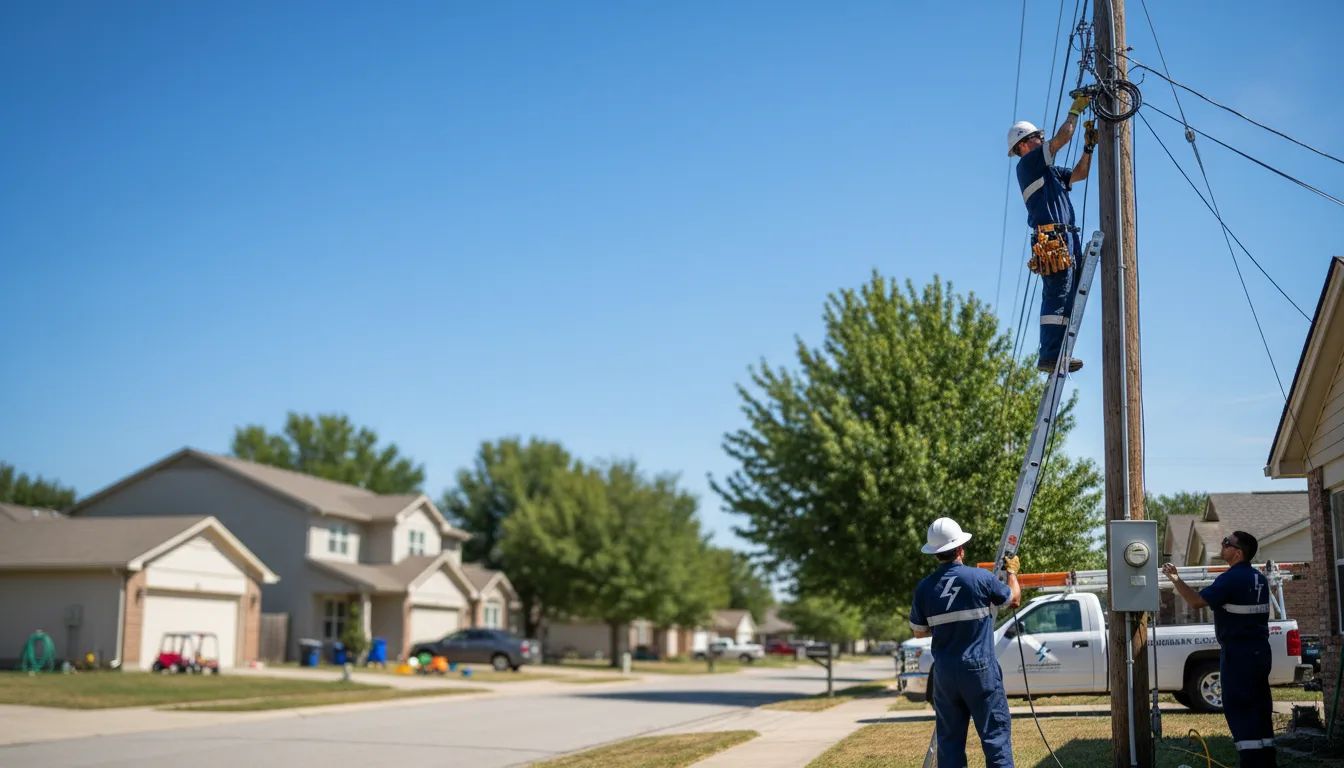 Residential electrician providing installation services in Chidester, AR